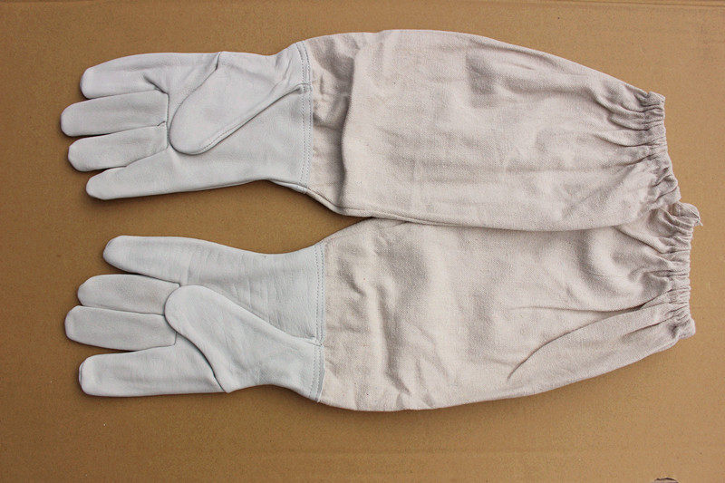 Sheep gloves bee - keeping tool Antibee sting tool for bee - keeping special protection gloves bee - garb bee cap