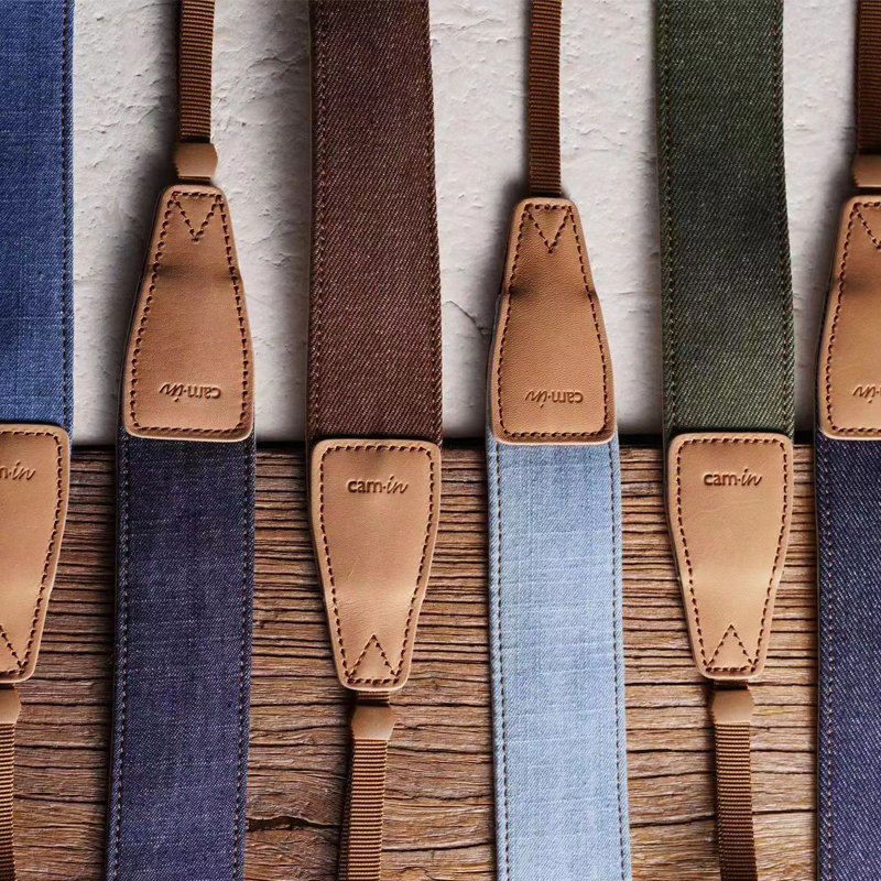 キャノン ニコン ソニー フジ マイクロシングルレトロ写真ショルダーストラップに適した、カムインデニム一眼レフカメラストラップ