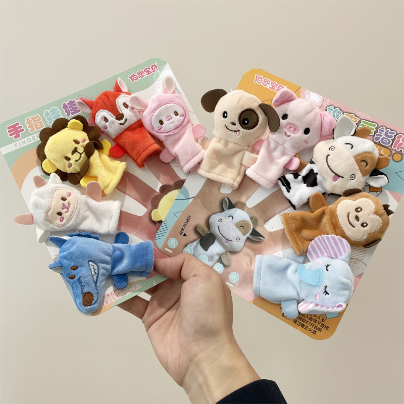 Children's storytelling Baby teaching aids Hand puppet toys Children muppet animal finger doll Baby finger doll doll