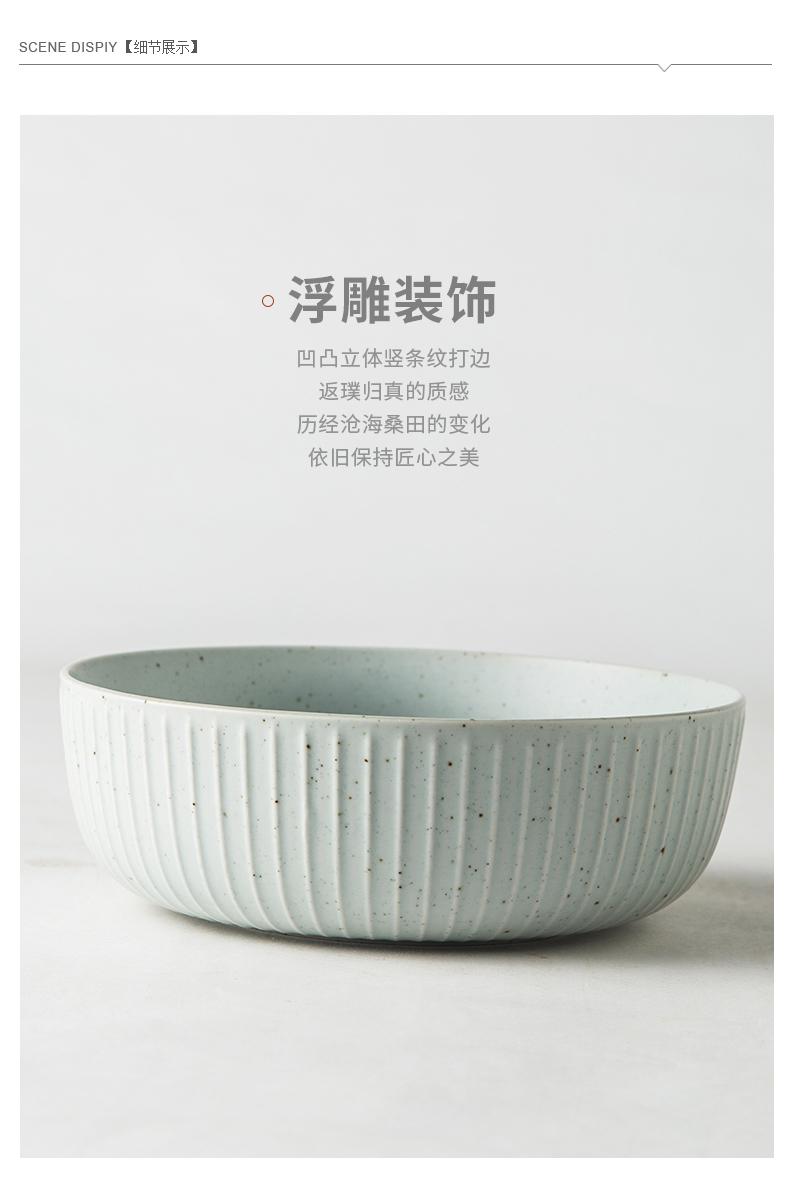 LOTOTO Japanese ceramic bowl with rice bowls individual the draw rainbow such use star light grey series tableware soup bowl rainbow such use