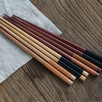 Lototo Japanese creative wood chopsticks Household winding wood chopsticks Handmade environmental protection wood oil-free wax-free wood