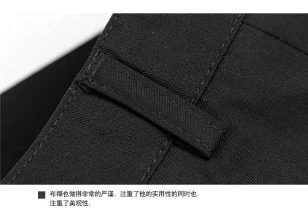 Quần nam phiên bản Hàn Quốc Slim-fit Iron-free Pure black Grey Twill Dressing Suit Quần Straight pack Express quan au