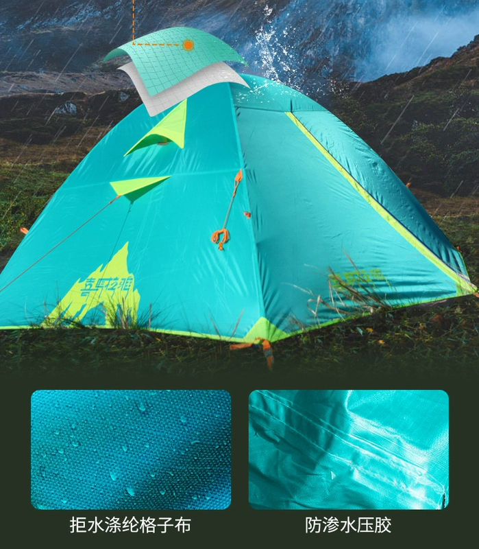 Lều Himalaya cắm trại ngoài trời qua đêm dày thiết bị cắm trại trọn bộ bộ đồ cưỡi ngựa bốn mùa chuyên nghiệp ngoài trời lều cắm trại 1 người lều dã ngoại giá rẻ