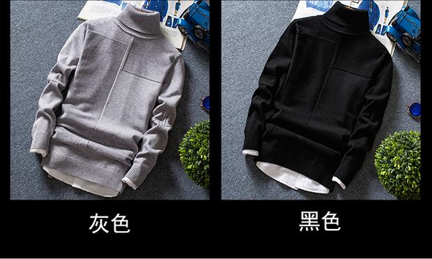 Winter 13 teen 14 boys áo len cao cổ Slim 16 áo len 17 nam cơ sở 18 tuổi học sinh trung học áo nam đẹp