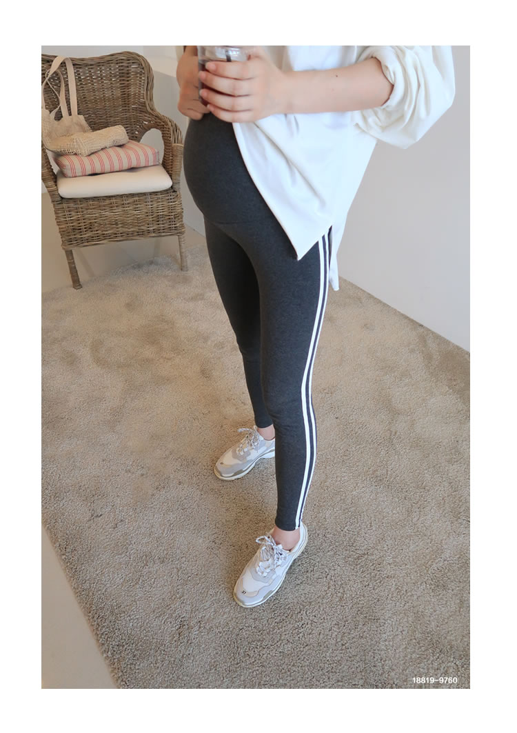 Bà bầu xà cạp mùa xuân và mùa thu mỏng phần phụ nữ mang thai quần cotton kích thước lớn thể thao nâng bụng quần quần bà bầu mùa thu quần áo mùa đông quần bầu đẹp