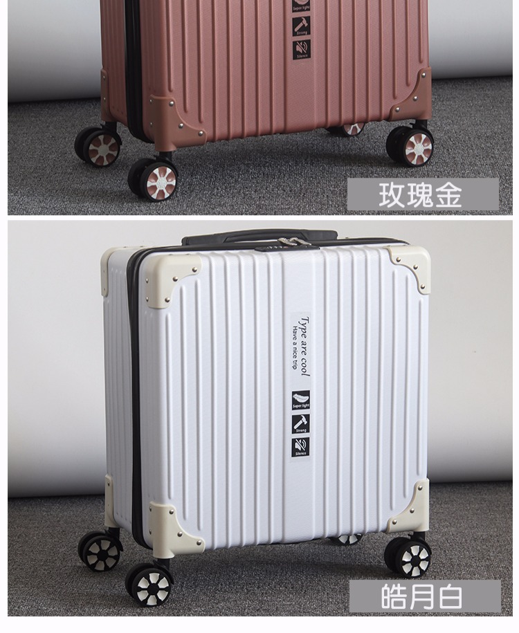 Vali cho nam và nữ xe đẩy nhỏ trường hợp 18 inch hành lý du lịch nhỏ 20 inch thẻ lên máy bay hộp 22 sinh viên thủy triều 24 - Va li balo du lịch
