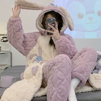 6019 Twist Purple Rabbit Pocket (хлопковые брюки) [толстые три слоя хлопка]