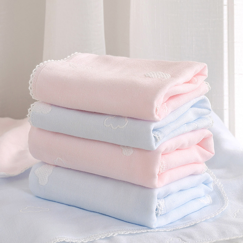 6 baby small square towels wash face pure cotton ultra soft saliva towel class A baby special small towel gauze newborn