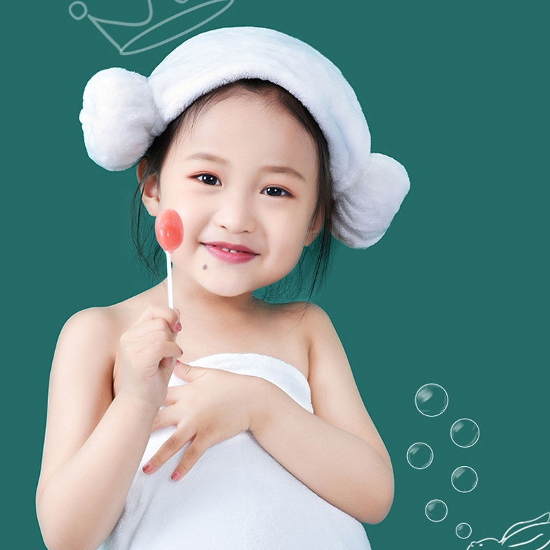 Super Absorbent Dry Hair Hat Girl 2021 New Cute Girl Dry Hair Towel Little Friend Girl Kids Wrapped Hair Baby