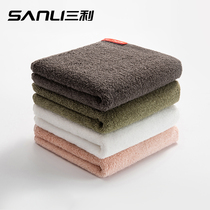 Sanli cotton towel female household wash soft Paddy adult absorbent hand towel solid color cotton male Bath Special