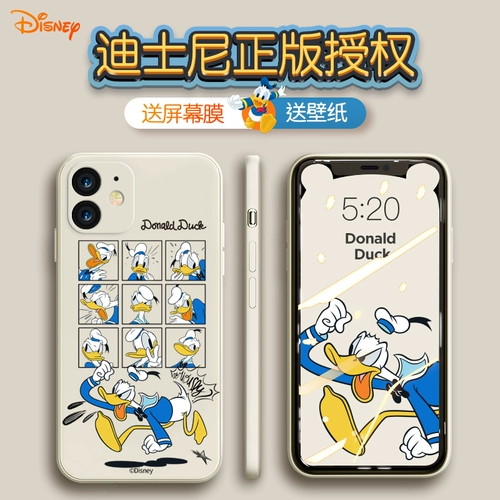 Дисней, apple, силиконовый чехол для телефона pro, креативный милый защитный чехол, Дональд Дак, iphone, защита при падении