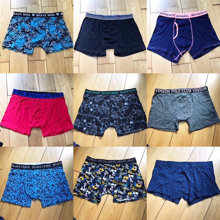 10 foreign trade original single cotton elastic men's boxer shorts