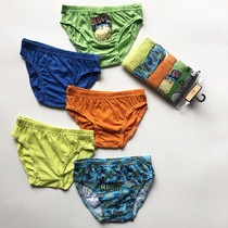 5 pieces of foreign trade original single child cotton breathable sweat-absorbing briefs