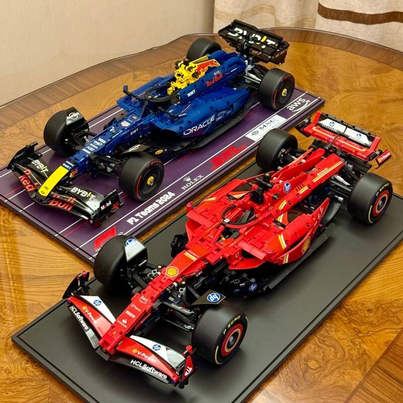 Domestic Ultra-High-Quality 1:8 F1 Ferrari Sf24 Red Bull Rb20 Mercedes Am Mclaren 42207 Assembled Building Blocks