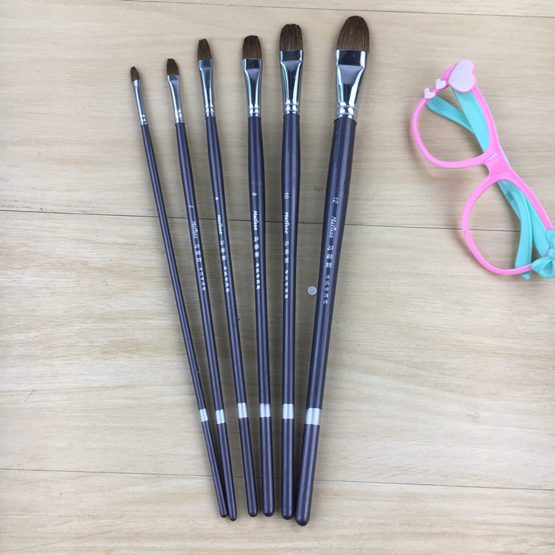 Drinking Notes Stationery Watercolor Paintbrush Suit Watercolor Pen 6 Sets Paint Pen Oil Painting propylene paintbrush