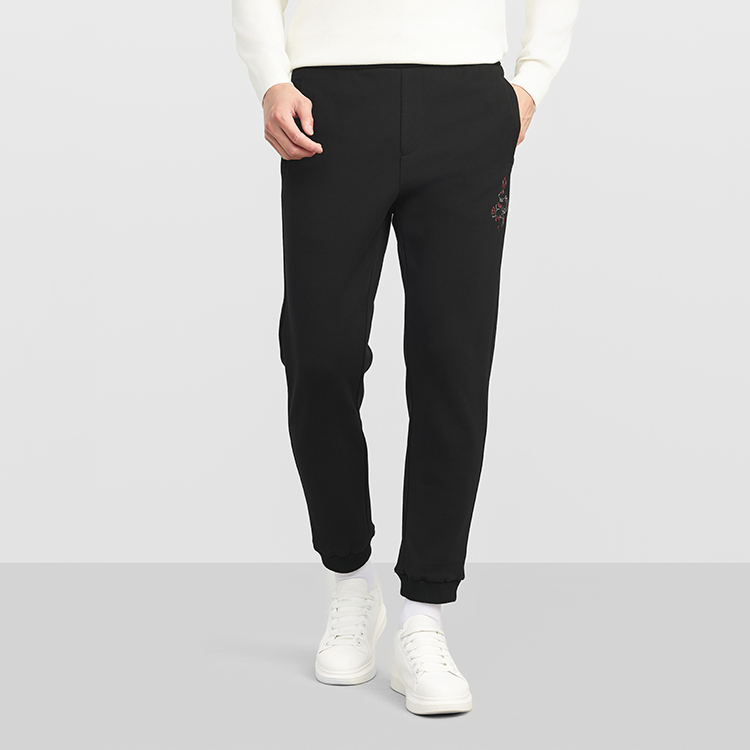 Autumn and Winter Product Line 111E80405664 Men's Slim Fit Slightly Elastic Adjustable Waistband Knit Jogging Fashion Casual Pants Autumn and Winter Product Line 111E80405664 Men's Slim Fit Slightly Elastic Adjustable Waistband Knit Jogging Fashion Casual Pants