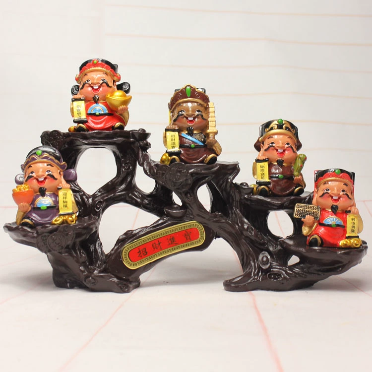 Lucky Fortune God Doll Trang trí nội thất Thủ công Mở cửa Tái định cư Trang trí Quà tặng Quà tặng Phòng khách Trang trí nhỏ