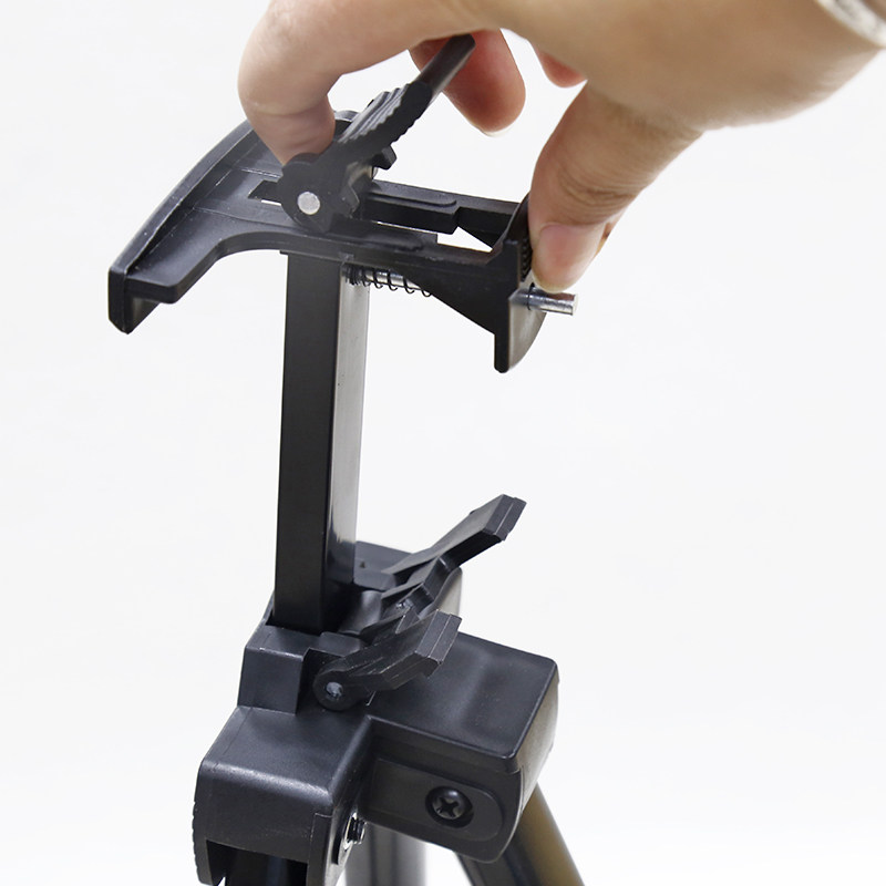 High-quality thickened folding telescopic fluorescent plate bracket three-foot exhibition frame black sketching alloy iron drawing frame-Taobao