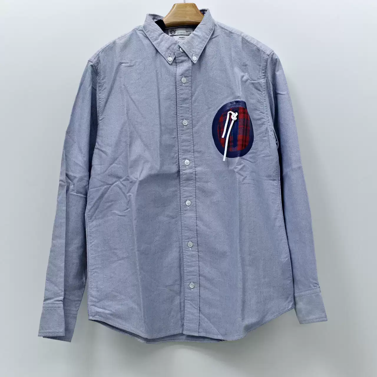 现货]VISVIM KERCHIEF BORDER TUNIC SHIRT 17SS腰果花衬衫