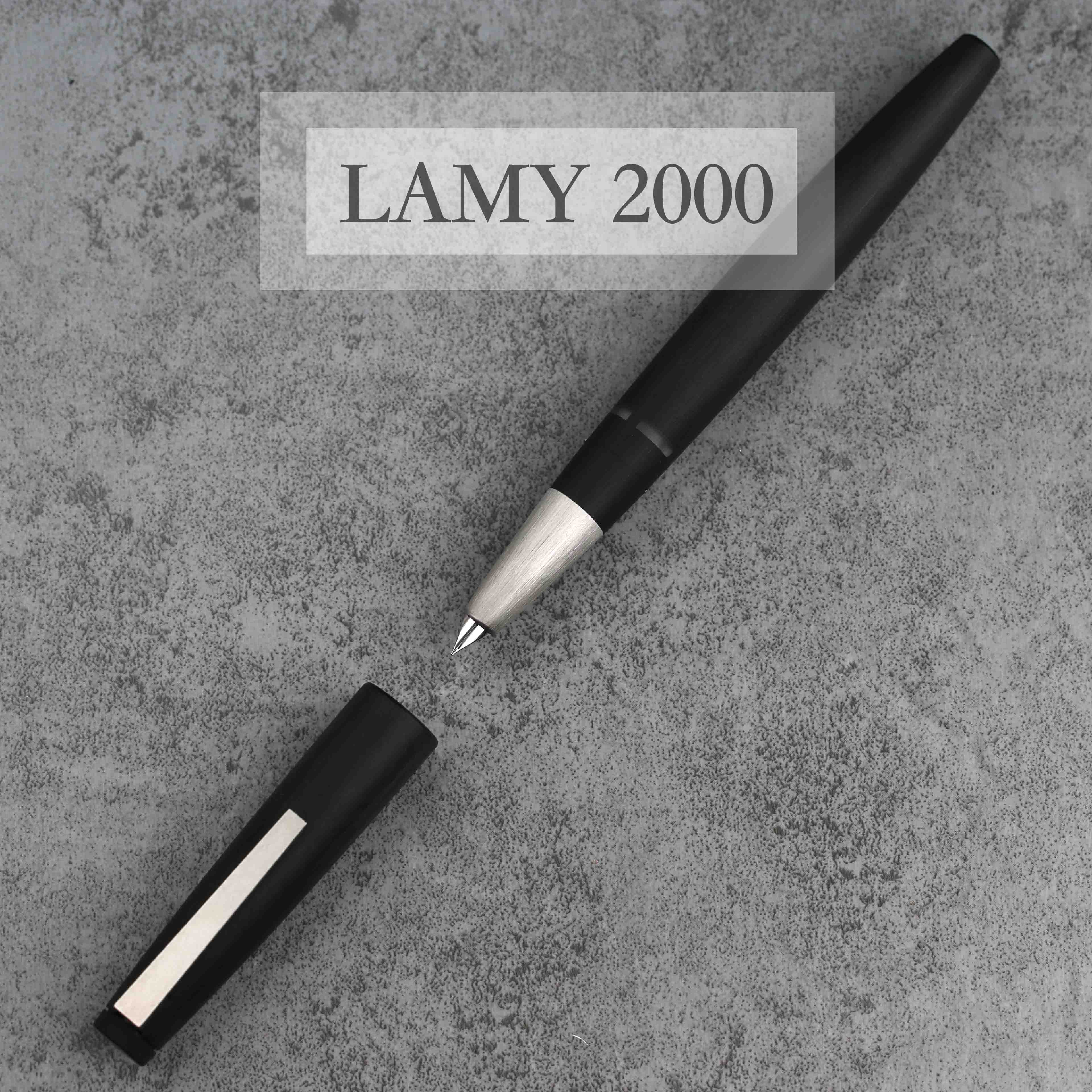 Spot Germany LAMY Lingmei 2000 Dukang black glass fiber piston pen EF F