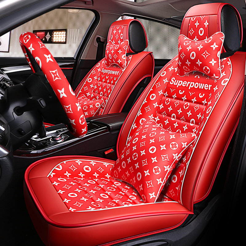Tide brand fashion classic old flower car cushion surrounded by four seasons universal seat cover Car special seat cover shake sound