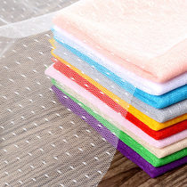 Decorative embroidered soft Net gauze star spot embroidery mesh clothing mosquito net window screen fabric wedding Yarn fabric