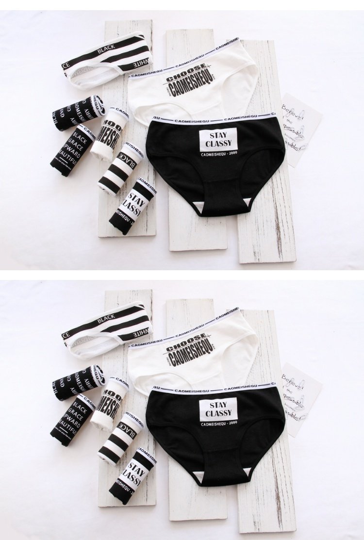 100% cotton 裆 kháng khuẩn vải áo khoác cotton đồ lót nữ đồ lót cotton chữ đơn giản đồ lót phụ nữ bán buôn quần lót cho người béo