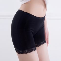 Safety pants safety pants mid-waist women's lace edge anti-exposure shorts leggings modal boxer briefs