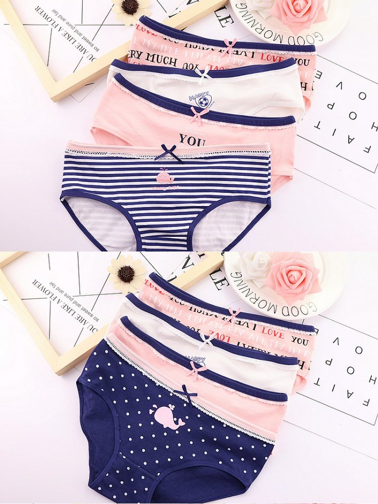 Đồ lót nữ 100% cotton 裆 cotton gợi cảm mid-eo cô gái ren tóm tắt liền mạch bán buôn đồ lót đẹp