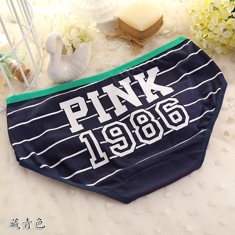 Cotton dễ thương ladies sinh viên cô gái trung eo thoải mái bông underwear chữ thể thao tóm tắt bán buôn