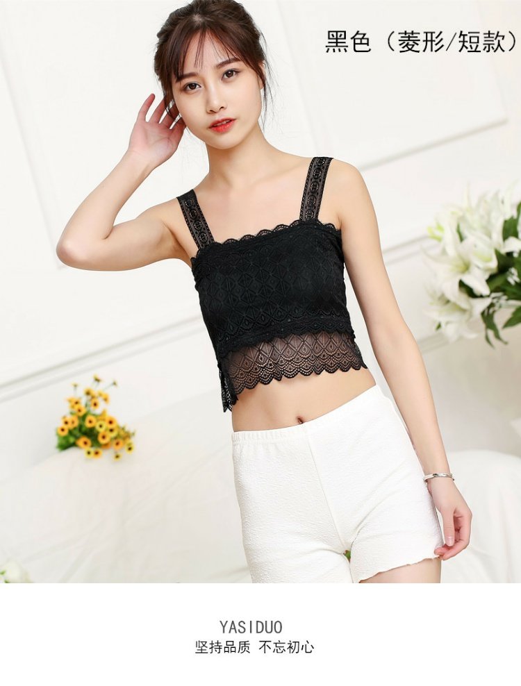 Ren ống hàng đầu phụ nữ gợi cảm ngực chống ánh sáng cơ sở đồ lót dây đai áo ngực ngắn mùa hè mỏng ngực bán buôn áo bra 3 dây