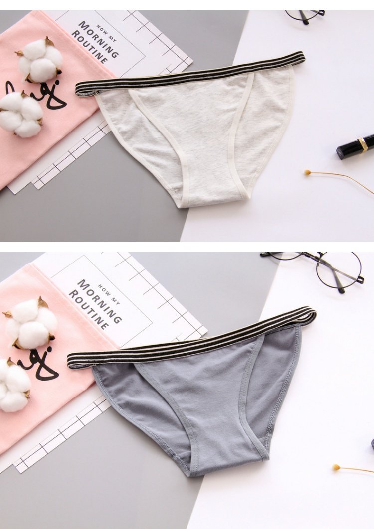 Quần lót nữ 100% cotton vải thể thao cho bé gái gợi cảm mid-mid kháng khuẩn quần đáy quần thoải mái quần lót su nam