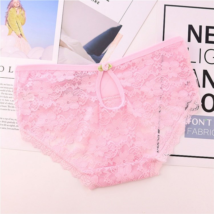 Quần lót ren nữ tính rỗng siêu mỏng rỗng phối cảnh lông nóng eo thấp liền mạch quần short tam giác đầu bán buôn quần xì nam độc lạ