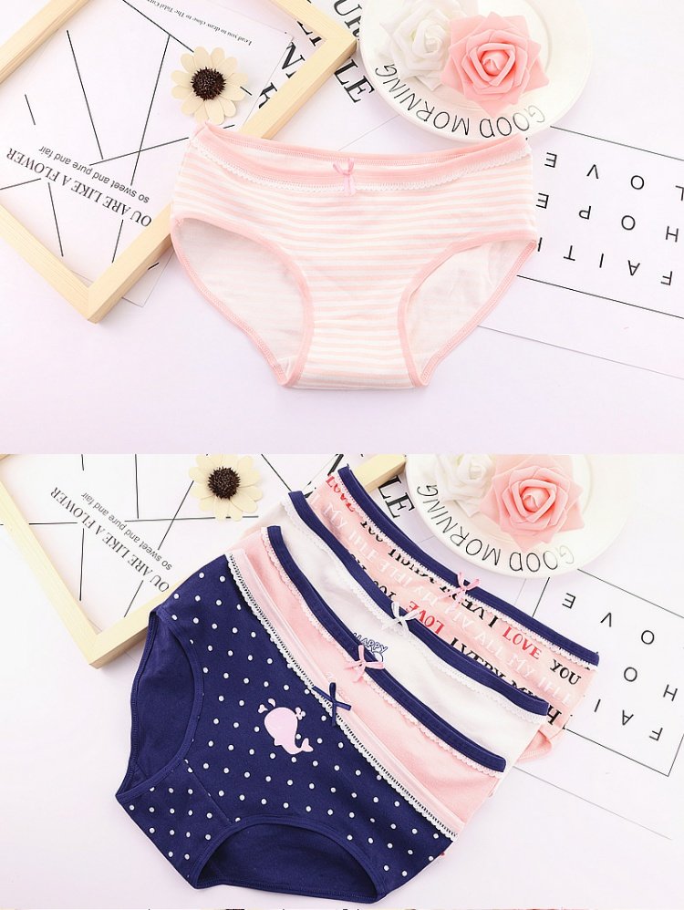Đồ lót nữ 100% cotton 裆 cotton gợi cảm mid-eo cô gái ren tóm tắt liền mạch bán buôn đồ lót đẹp