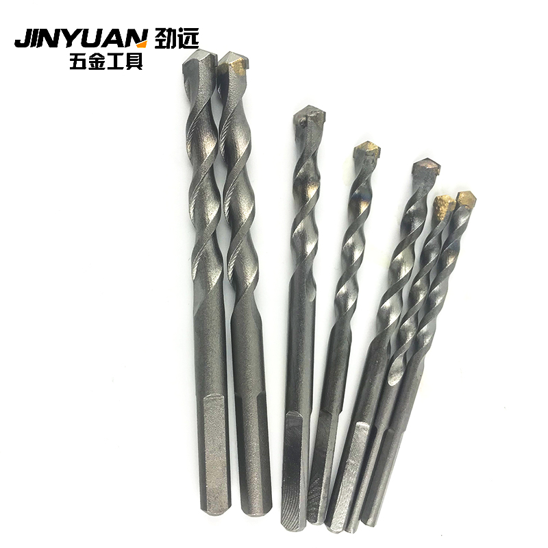 Electric drill drill Triangular handle impact drill head set wall concrete 6 8 1012mm cement drill bit