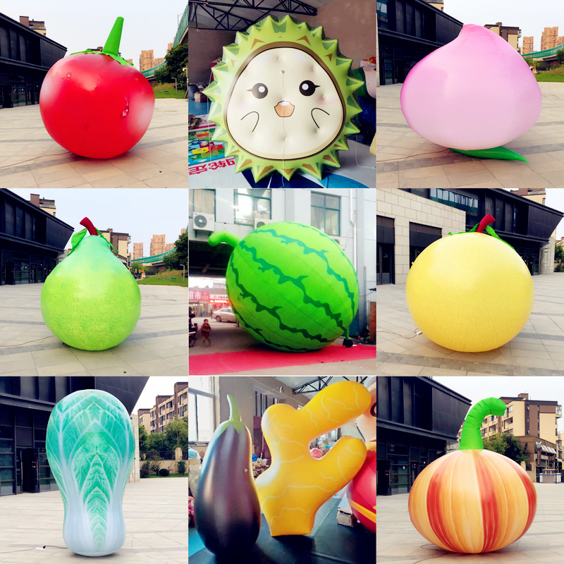 Inflatable Watermelon Model Fruit Gas Mold Apple Orange Banana Melon Fruits Vegetable Farm Produce Display Props To Do