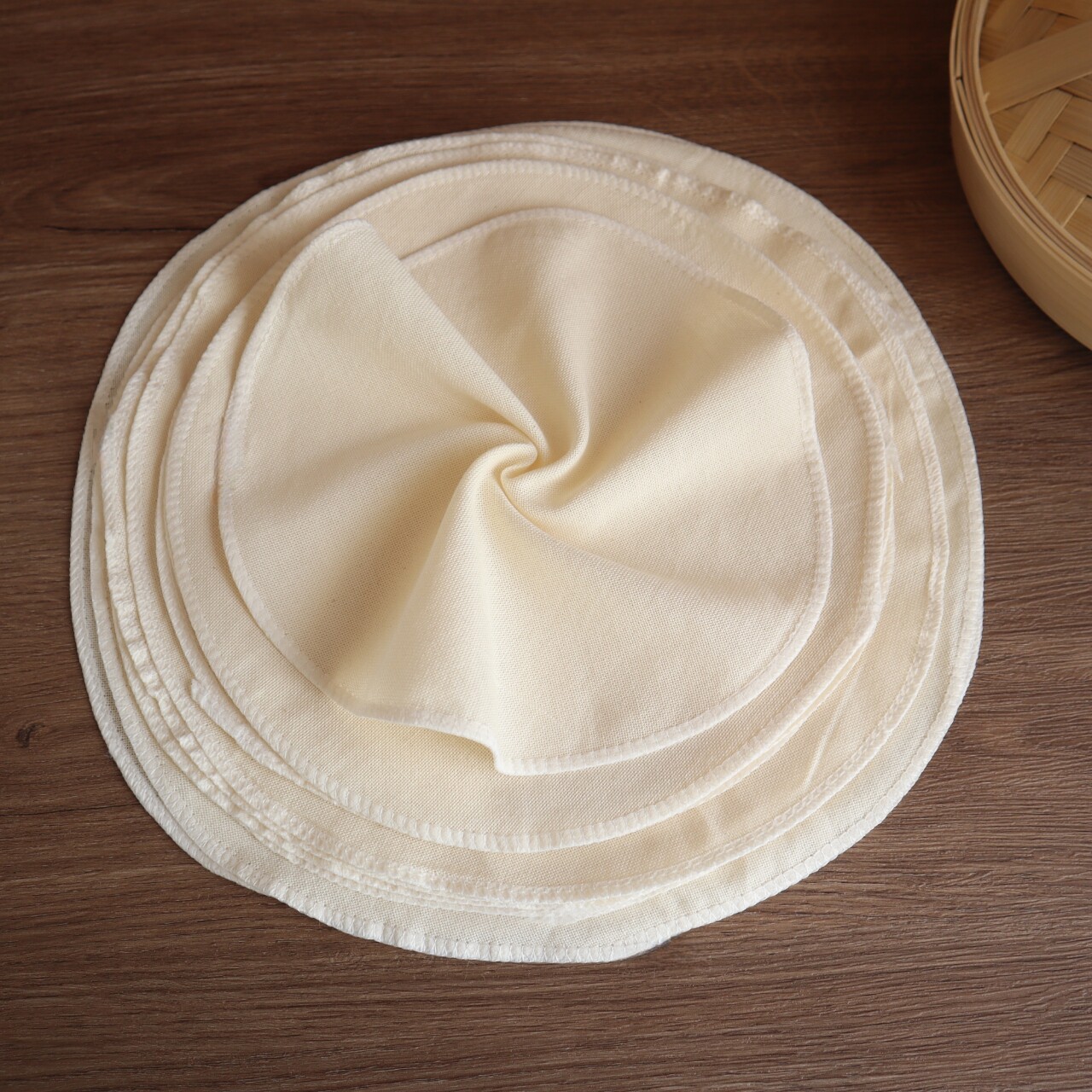 Thickened Steamer Cloth, Pure Cotton Gauze, Non-Stick, Household All-Cotton Steaming Cloth, Steaming Cloth for Buns and Dumplings, Steamer Pot Liner, Steamer Cloth