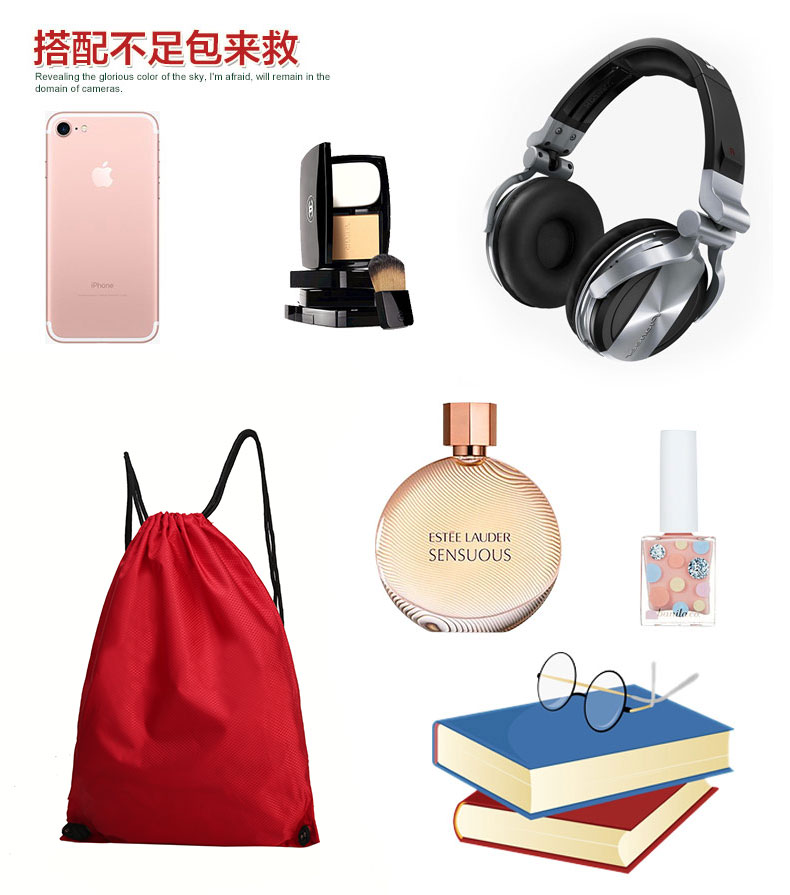 Tùy chỉnh nam và nữ leo núi ngoài trời cưỡi DrawString ba lô chống nước di động ba lô thể thao chùm lưu trữ túi balo đeo chéo nữ