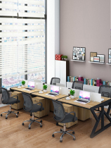 Staff Desk Chair Composition 2 4 6 People in a Brief About Modern Four-four Multi-position Employee Computer Desk Screens