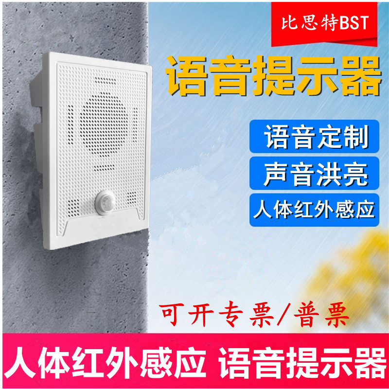 Safe infrared sensor voice prompt at site station voice guidance broadcast alarm horn