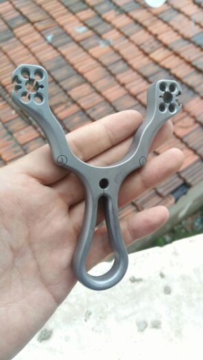 Titanium TC21 Solar Storm Professional CNC wire cutting through kill precision card ball Slingshot