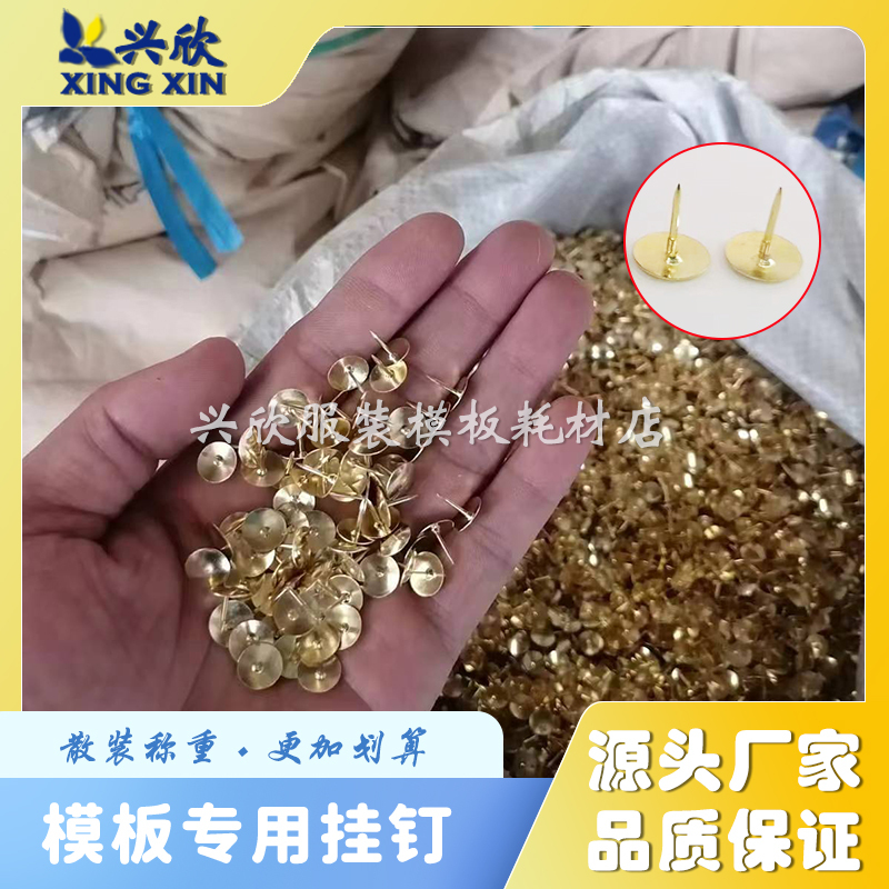 Special Template Hanging Nails and Hooks, Sold by Weight, Anti-Snagging Hanging Threads, Large Head Pins for Fixing Fabric, Cutting Pieces, and Positioning Pins