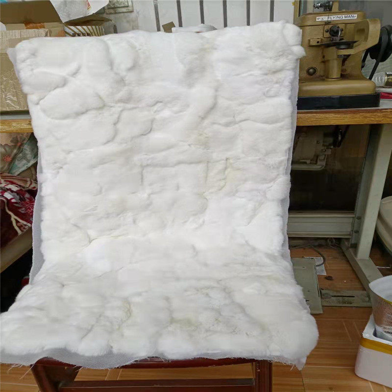 Rabbit Fur Bedding Rabbit Leather whole Rex Rabbit Blanket Clothing Liner Fabric Diy Fabric Handmade Leather Grass Accessories Raw Material