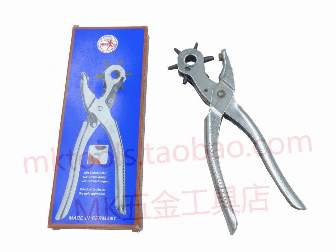 German hunter HUNTER anti-rust light handle belt punching pliers with versatile punching machine leather perforator