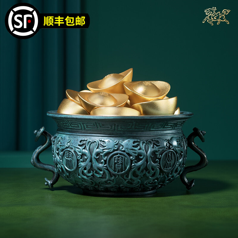 Copper Master Full copper widget Copper deposit tank home decoration desktop crafts office opening gift