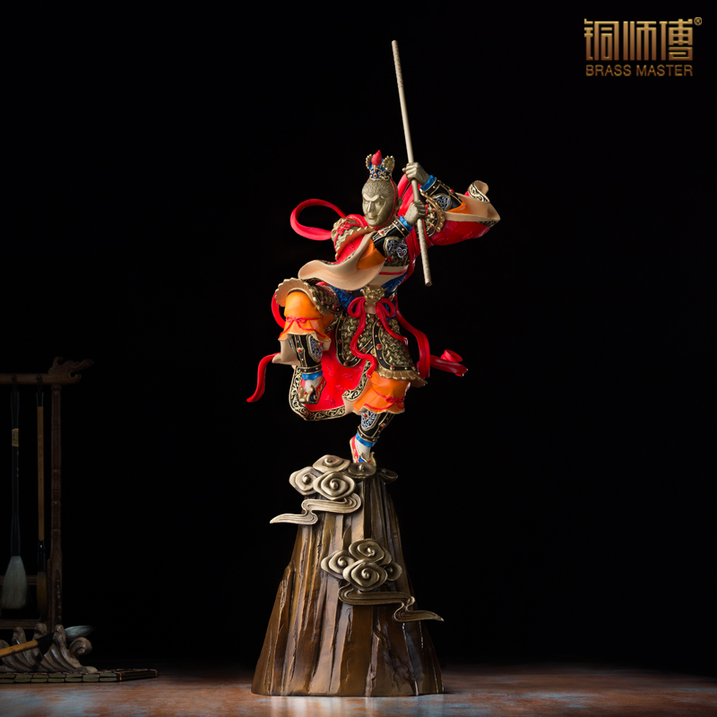 Bronze Master's total bronze pendulum Sun Wufu monkey 