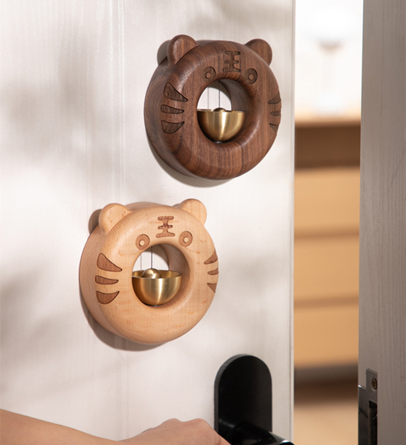 Suction door wind chime shop copper bell magnetic inhalation door refrigerator door bell to remind housewarming gift door hanging