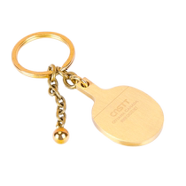 CnsTT Kestin table tennis creative gift brass pendant table tennis racket key chain exquisite companion gift box