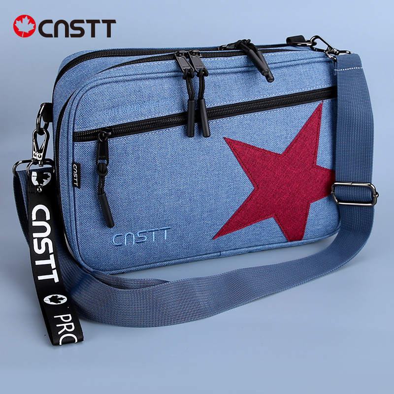 CnsTT Double Decker Bag Afternoon Blues Multifunctional Racket Bag Double Layer Waterproof Tool Accessory Storage Bag