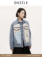 [Hot-Selling Restock] Dazzle Denim Jacket 25 Autumn and Winter New Chinese Style Jacket Women's Top